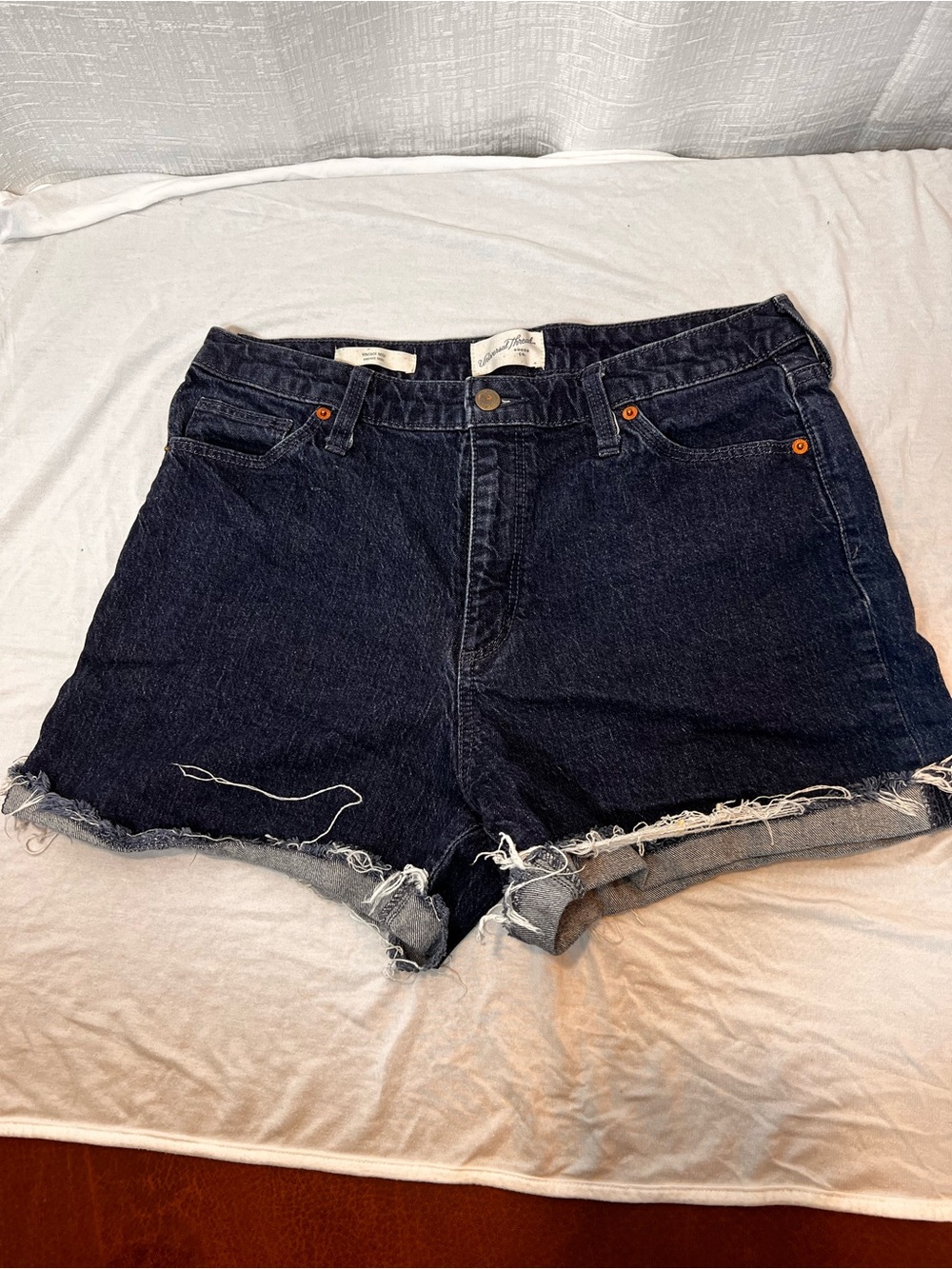 Universal Thread Dark Blue High-Rise Cutoff Denim Shorts SZ 12
